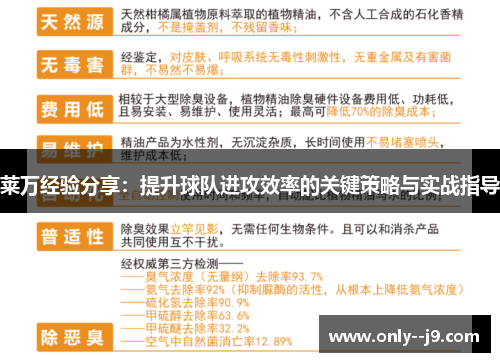 莱万经验分享：提升球队进攻效率的关键策略与实战指导