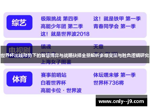 世界杯出线形势下的智慧博弈与战略抉择全景解析多维变量与胜负逻辑研究